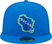 New Era Adult 2023-24 City Edition Milwaukee Bucks Atlernate 59Fifty Hat