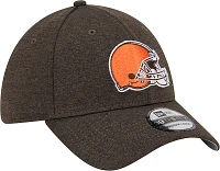 New Era Men's Cleveland Browns Logo Brown 39Thirty Stretch Fit Hat