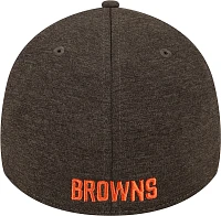 New Era Men's Cleveland Browns Logo Brown 39Thirty Stretch Fit Hat