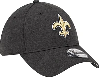 New Era Men's Orleans Saints Logo Black 39Thirty Stretch Fit Hat