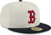 New Era Adult Boston Red Sox Navy Evergreen 59Fifty Fitted Hat