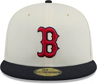 New Era Adult Boston Red Sox Navy Evergreen 59Fifty Fitted Hat