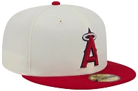 New Era Adult Los Angeles Angels Red Evergreen 59Fifty Fitted Hat