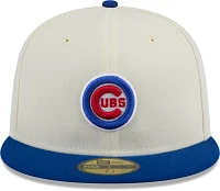 New Era Adult Chicago Cubs Blue Evergreen 59Fifty Fitted Hat