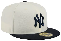 New Era Adult York Yankees Blue Evergreen 59Fifty Fitted Hat