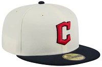 New Era Adult Cleveland Guardians Red Evergreen 59Fifty Fitted Hat