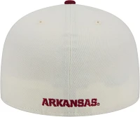 New Era Men's Arkansas Razorbacks White 59Fifty Fitted Hat