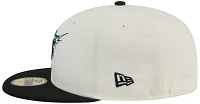 New Era Adult Miami Marlins Teal Evergreen 59Fifty Fitted Hat