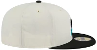 New Era Adult Miami Marlins Teal Evergreen 59Fifty Fitted Hat