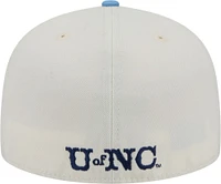 New Era Men's North Carolina Tar Heels White 59Fifty Fitted Hat