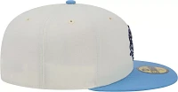 New Era Men's North Carolina Tar Heels White 59Fifty Fitted Hat