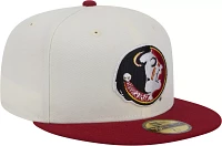 New Era Men's Florida State Seminoles White 59Fifty Fitted Hat