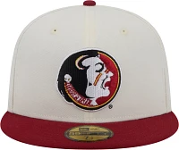 New Era Men's Florida State Seminoles White 59Fifty Fitted Hat