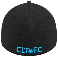 New Era Adult Charlotte FC 39Thirty Active Black Stretch Hat