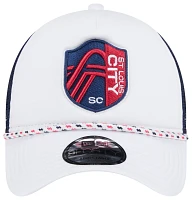 New Era Adult St. Louis City SC 2024 Court Sport 9Forty Red Adjustable Hat