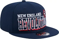 New Era Adult New England Revolution 2024 Gameday 9Fifty Navy Adjustable Hat