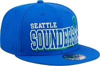 New Era Adult Seattle Sounders 2024 Gameday 9Fifty Blue Adjustable Hat