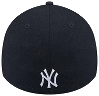 New Era Adult York Yankees Blue Game Day 39Thirty Stretch Fit Hat