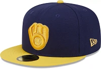 New Era Adult Milwaukee Brewers Navy 39Thirty Stretch Fit Hat