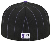 New Era Adult Colorado Rockies Purple Throwback 59Fifty Fitted Hat