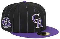 New Era Adult Colorado Rockies Purple Throwback 59Fifty Fitted Hat