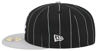 New Era Adult Chicago White Sox Black Throwback 59Fifty Fitted Hat