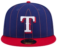 New Era Adult Texas Rangers Blue Throwback 59Fifty Fitted Hat