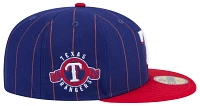 New Era Adult Texas Rangers Blue Throwback 59Fifty Fitted Hat