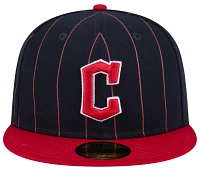 New Era Adult Cleveland Guardians Red Throwback 59Fifty Fitted Hat