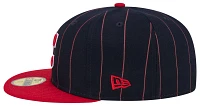 New Era Adult Cleveland Guardians Red Throwback 59Fifty Fitted Hat