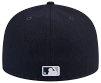 New Era Adult York Yankees Blue Throwback 59Fifty Fitted Hat