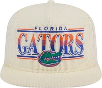 New Era Men's Florida Gators White Corduroy Golfer Adjustable Hat