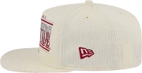 New Era Men's Alabama Crimson Tide White Corduroy Golfer Adjustable Hat