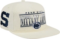 New Era Men's Penn State Nittany Lions White Corduroy Golfer Adjustable Hat