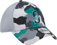 New Era Youth Seattle Mariners Camo Active 39Thirty Stretch Fit Hat