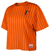 New Era Women's Baltimore Orioles Orange Throwback T-Shirt