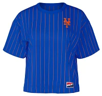 New Era Women's York Mets Blue Throwback T-Shirt