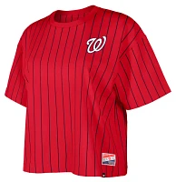 New Era Women's Washington Nationals Red Throwback T-Shirt