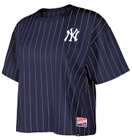 New Era Women's York Yankees Navy Throwback T-Shirt