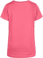 New Era Girls' Baltimore Orioles Pink Sequins V-Neck T-Shirt