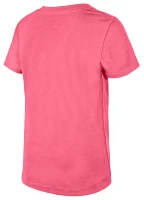 New Era Girls' Boston Red Sox Pink V-Neck T-Shirt