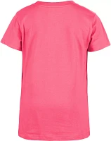 New Era Girls' Los Angeles Angels Pink V-Neck T-Shirt