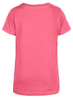 New Era Girls' Cleveland Guardians Pink V-Neck T-Shirt