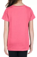 New Era Girls' Milwaukee Brewers Pink V-Neck T-Shirt