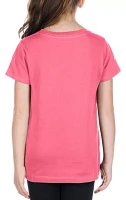 New Era Girls' Texas Rangers Pink V-Neck T-Shirt