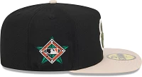 New Era Men's Baltimore Orioles Black Canvas A-Frame 59Fifty Fitted Hat