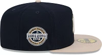 New Era Men's York Yankees Navy Canvas A-Frame 59Fifty Fitted Hat