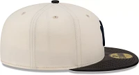 New Era Men's York Yankees Brown Leather Brim 59Fifty Fitted Hat