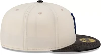 New Era Men's Los Angeles Dodgers Brown Leather Brim 59Fifty Fitted Hat