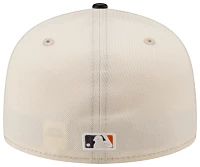 New Era Men's Houston Astros Brown Leather 59Fifty Fitted Visor